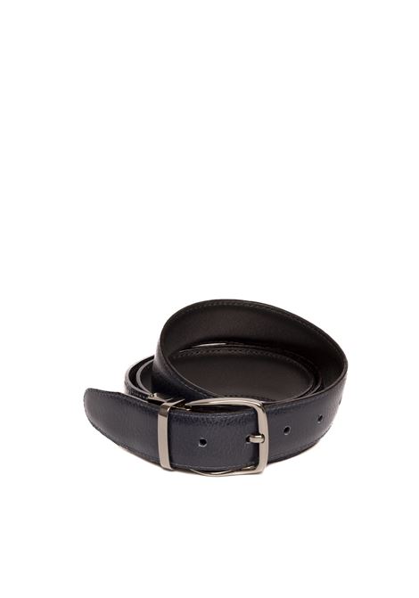 black/blue reversible leather belt PK BY PASKAL | 6067PELLE-NER/BLU